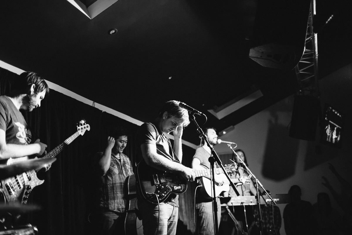 A crowd at a live show